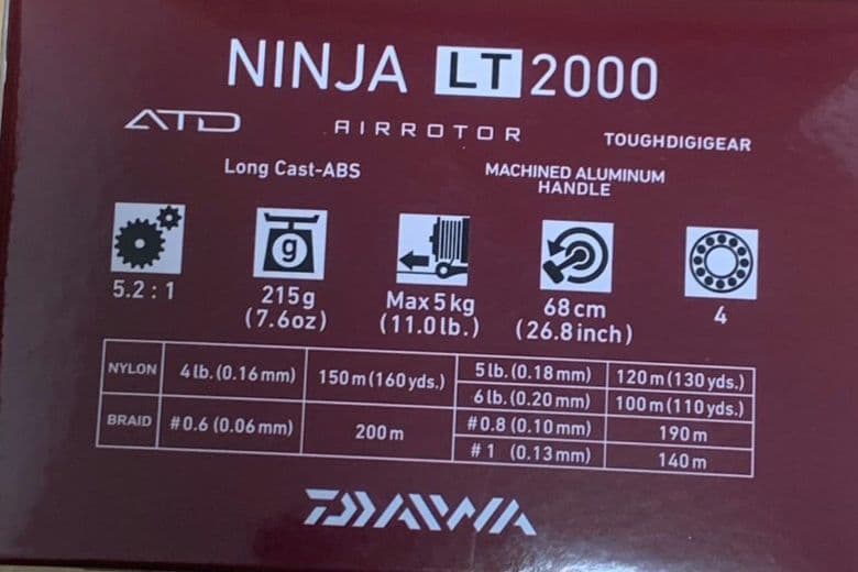ダイワ　Daiwa　スピニングリール ニンジャ　2000