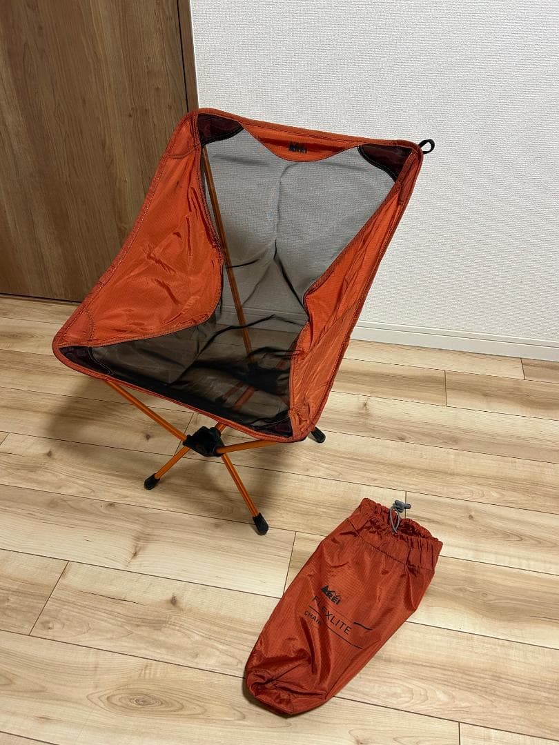 【超美品】REI 折りたたみメッシュアウトドアチェア_①