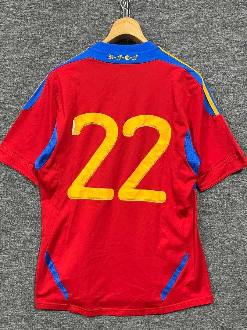 良好 アディダス 2010年 サッカースペイン代表 ホーム ユニホーム 赤 O