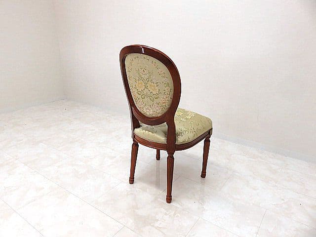 ヴィンテージスペイン　Fejomi.sl　真鍮装飾サイドチェア　ダイニングチェア