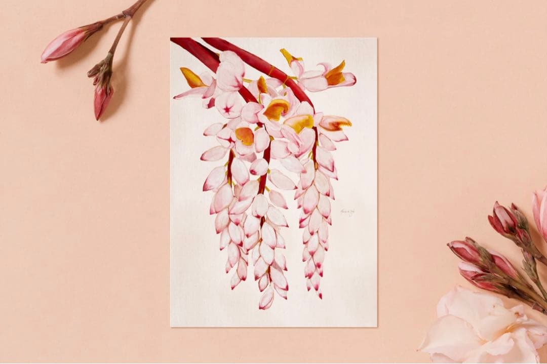 アロハデメレALOHA DE MELE『SHELL GOLD』ハワイ絵画アート
