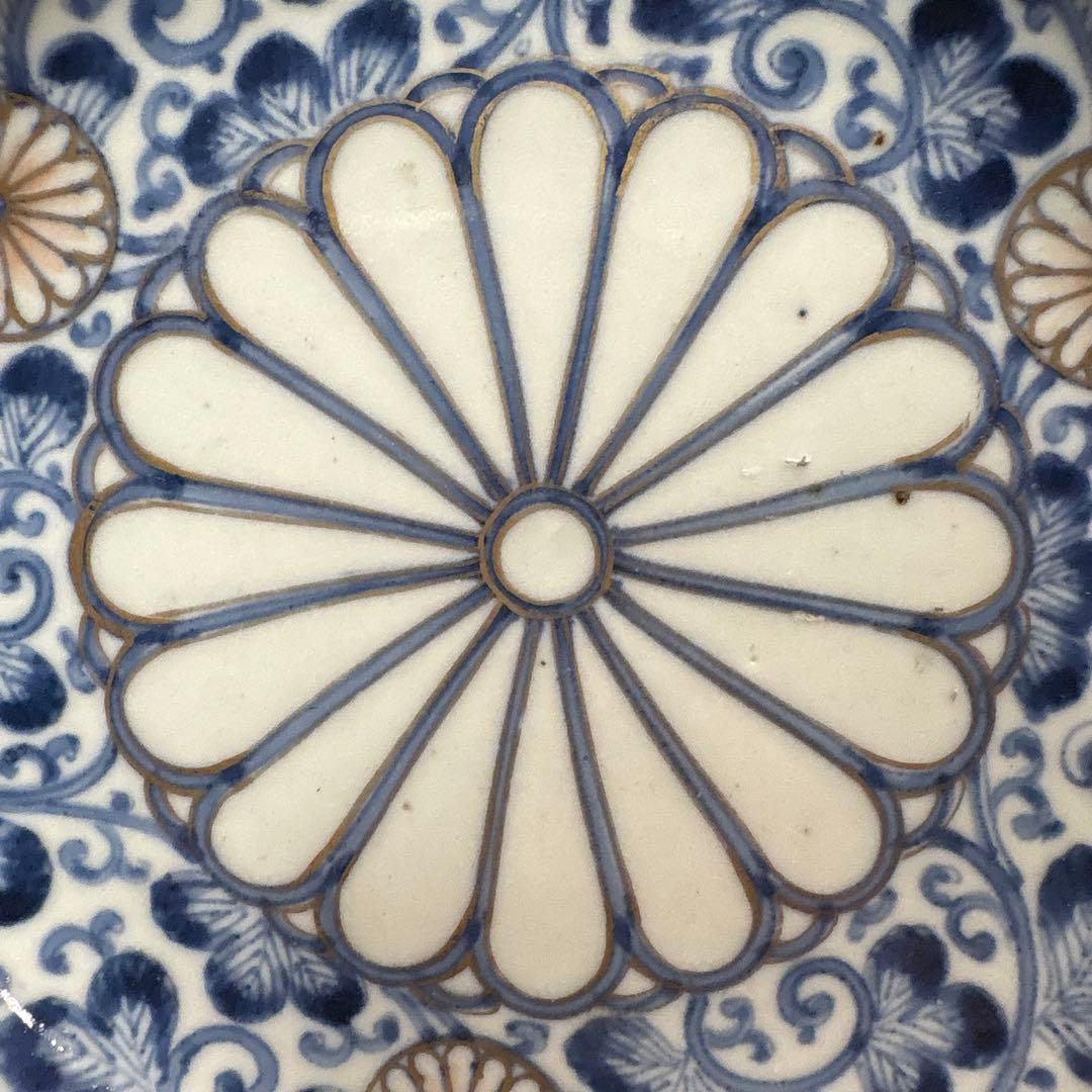江戸時代　古伊万里　菊柄　皿