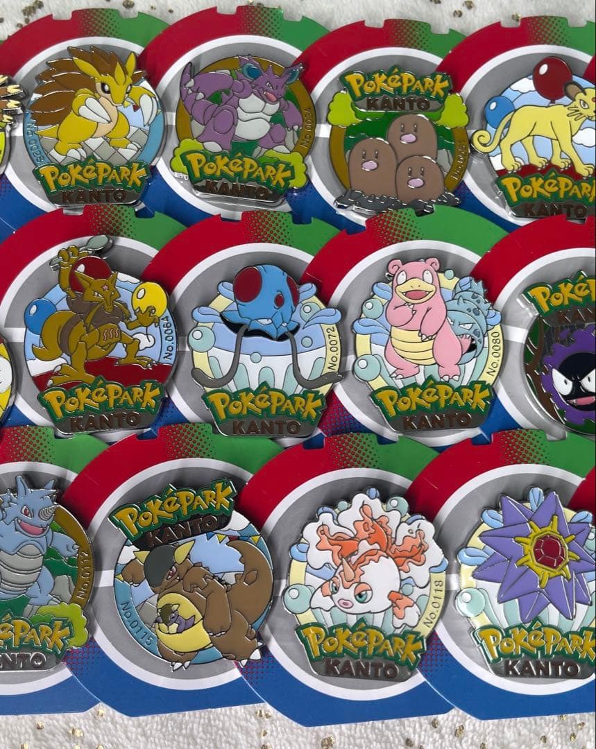 ポケパークカントー】ポケモンピンズセット　全19種