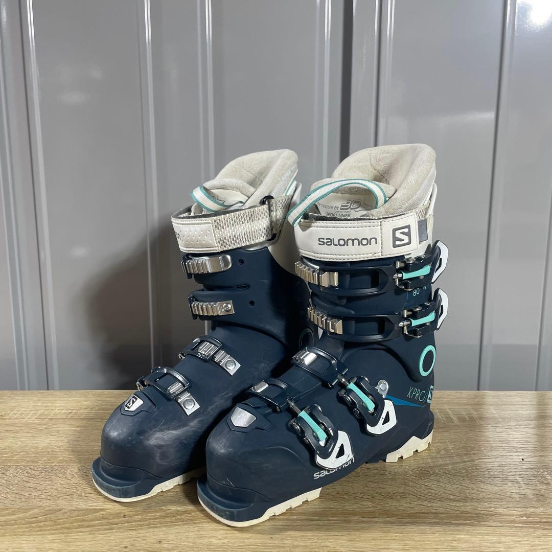 ATOMIC148cm SALOMON23/23.5ストック105cmセット