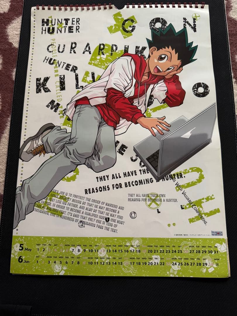 HUNTER×HUNTER 旧アニメ 2002年 カレンダー①