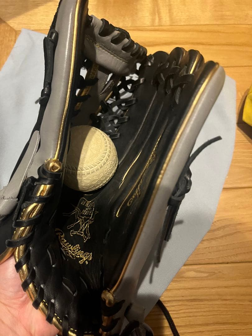 【Mm 】Rawlings 軟式グローブ(外野手用)袋付き