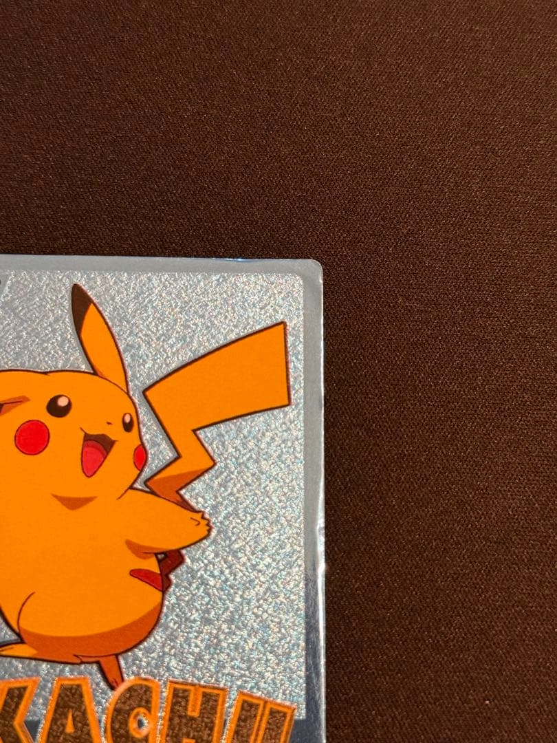 PokemonポケモンMeiji ゲットカード ピカチュウ　ブルーメタリック
