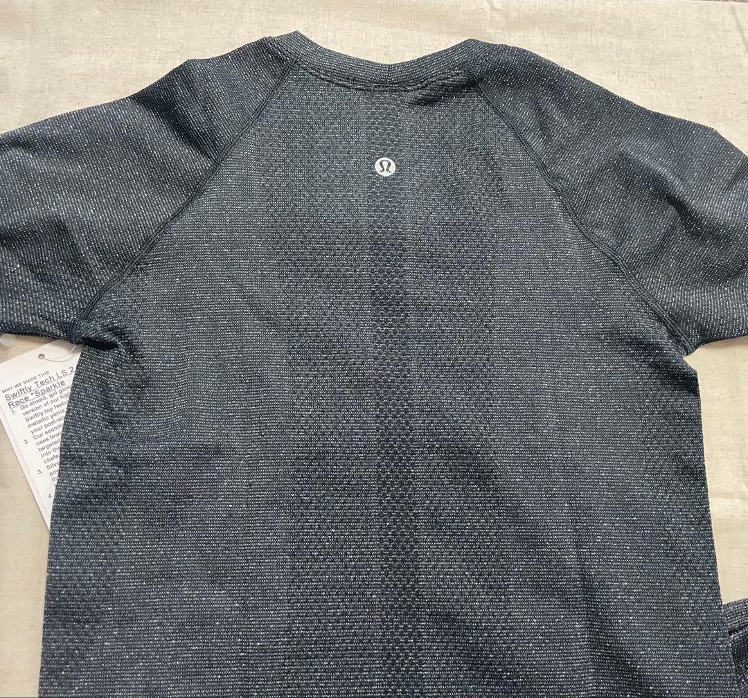新品ルルレモンSwiftly Tech S.S. *Sparkleヒップ丈