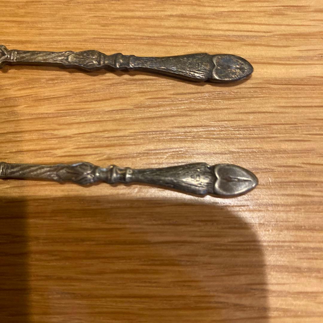 フランスアンティーク スプーン 2本セット