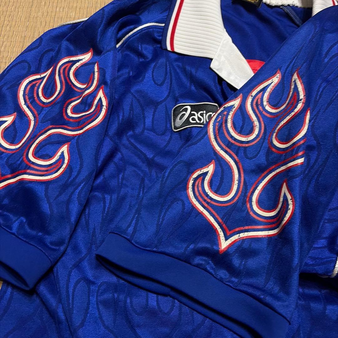 98 日本代表　炎　ユニフォーム　フランスW杯　90s ヴィンテージ