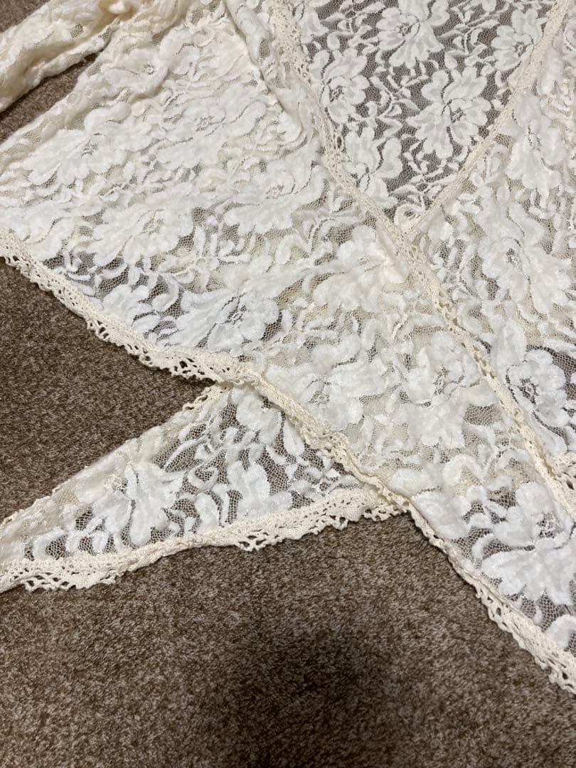 美品 ツーピース フラメンコ衣装　ストレッチ生地　レースブラウス