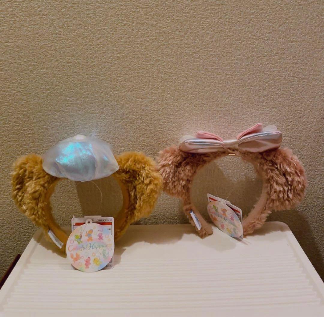 ダッフィー シェリーメイ カチューシャ 20周年 カラフルハピネス　ディズニー