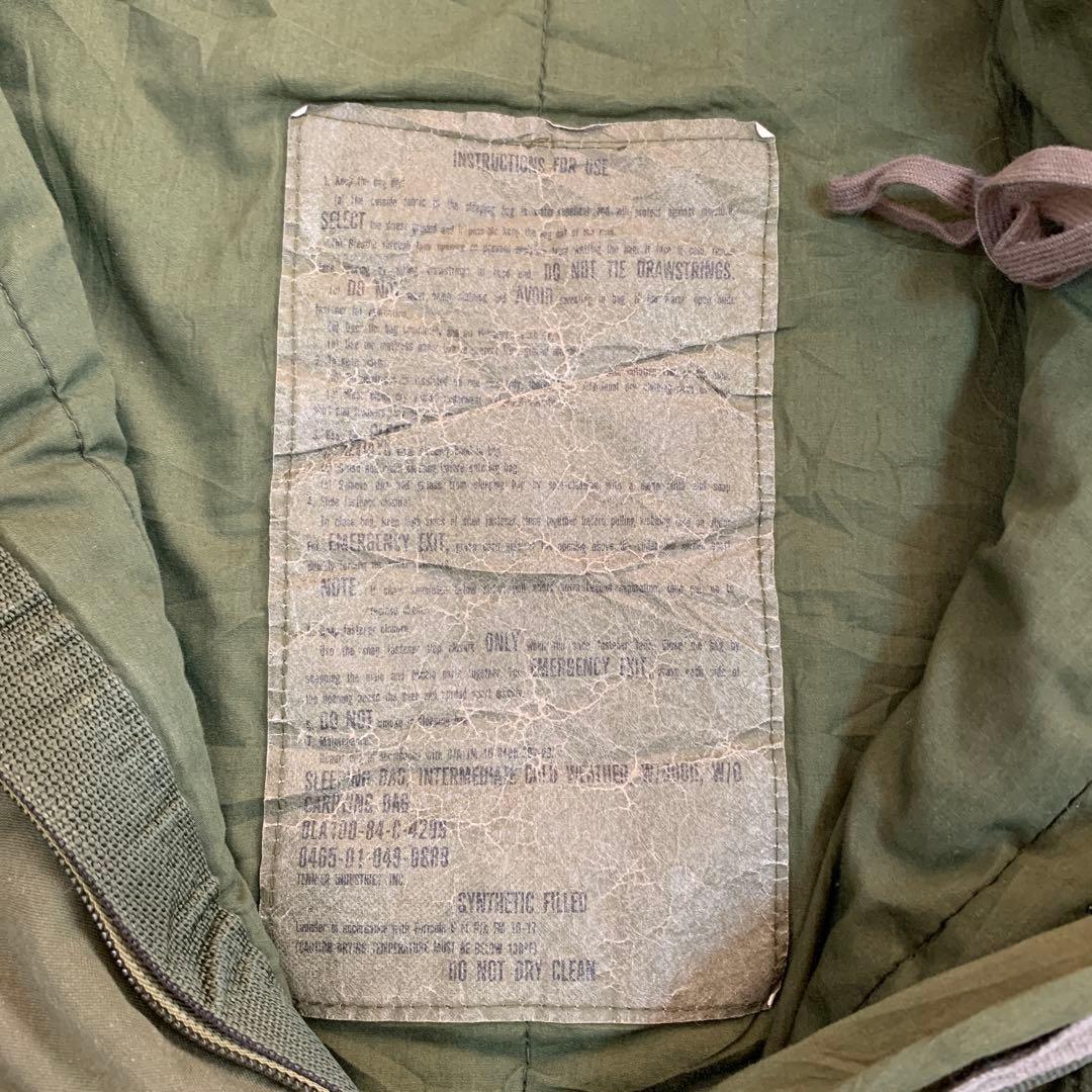 米軍 実物 SLEEPING BAG スリーピングバッグ オリーブグリーン