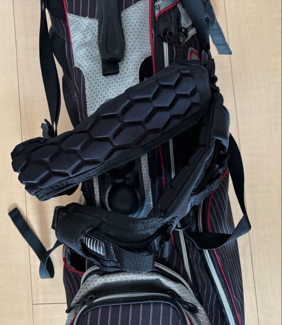 OGIO キャディバッグ スタンド式 軽量 ブラック×レッド ゴルフバッグ