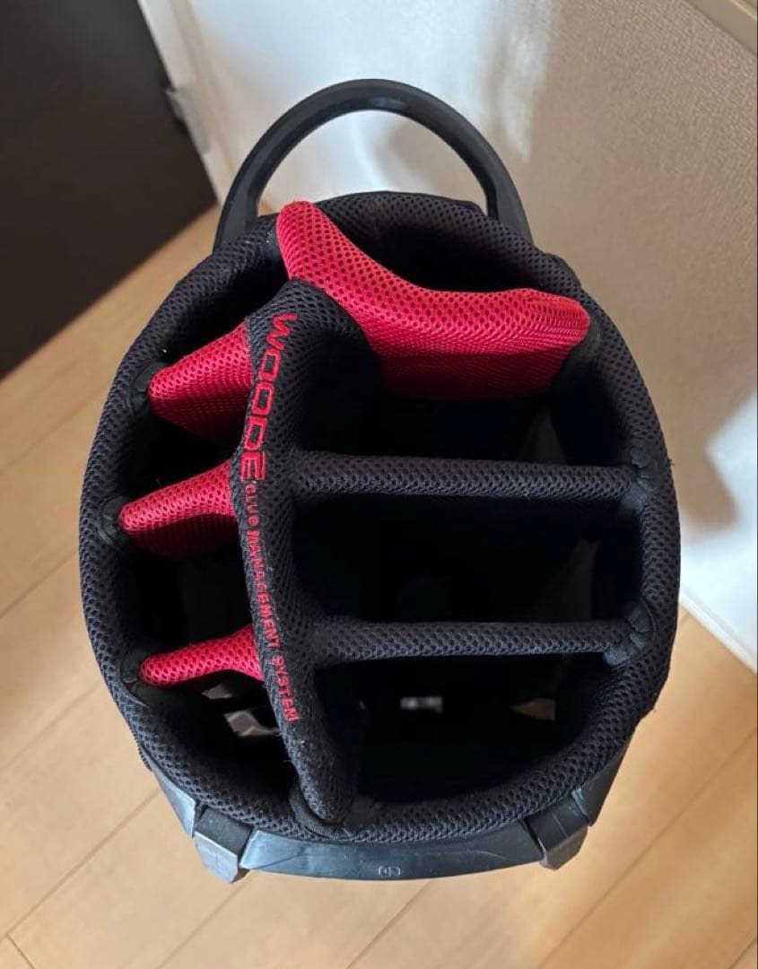 OGIO キャディバッグ スタンド式 軽量 ブラック×レッド ゴルフバッグ