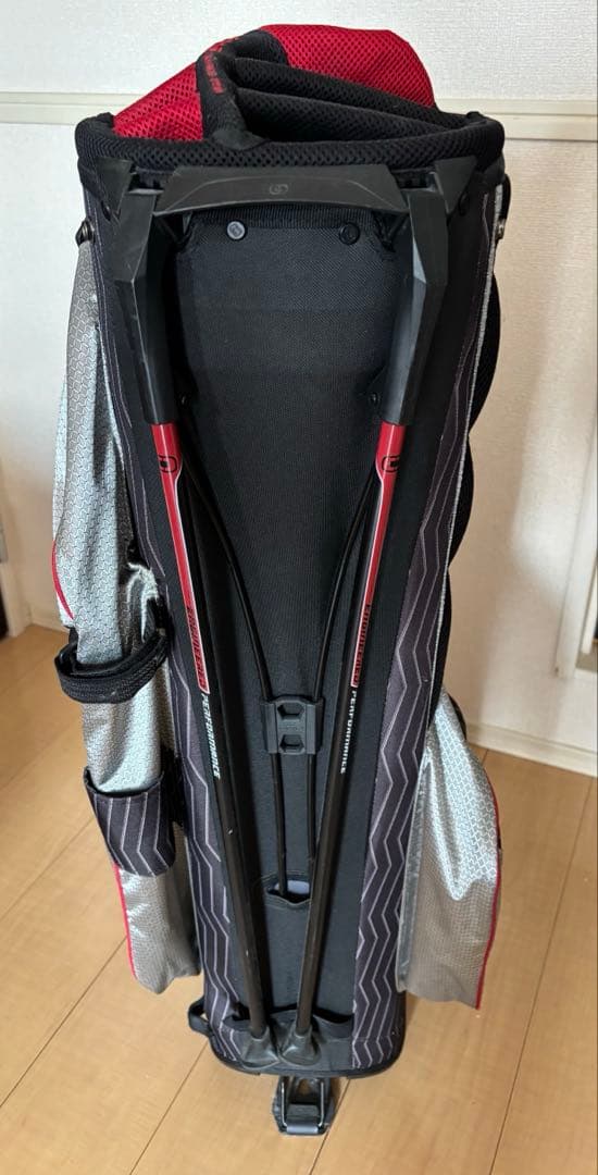 OGIO キャディバッグ スタンド式 軽量 ブラック×レッド ゴルフバッグ
