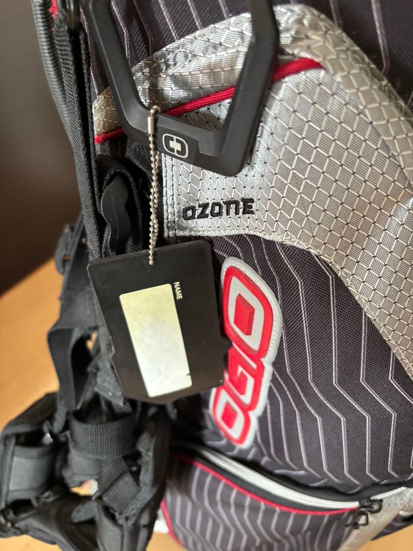 OGIO キャディバッグ スタンド式 軽量 ブラック×レッド ゴルフバッグ
