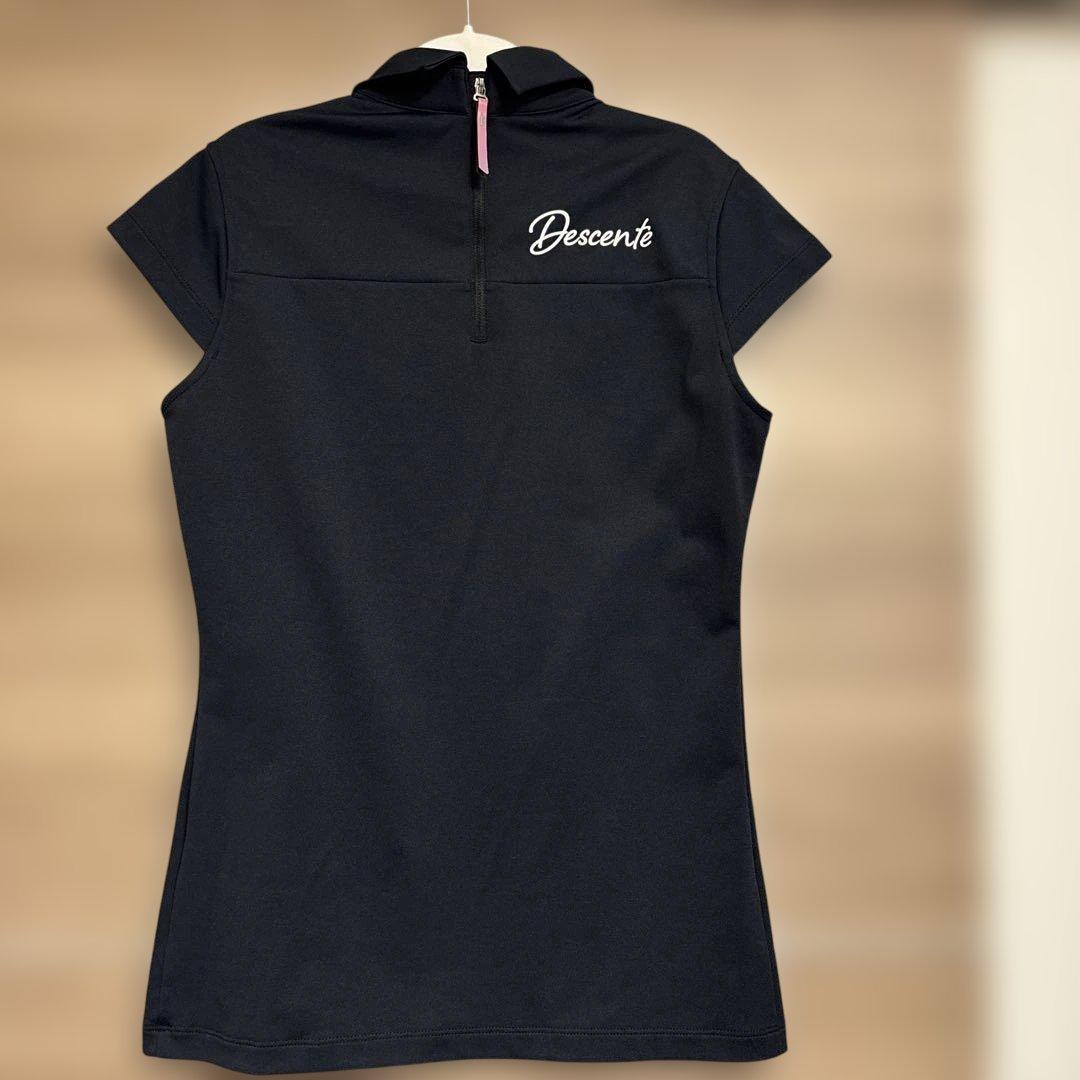 Descente luxe シースルー半袖カットソー　Lサイズ