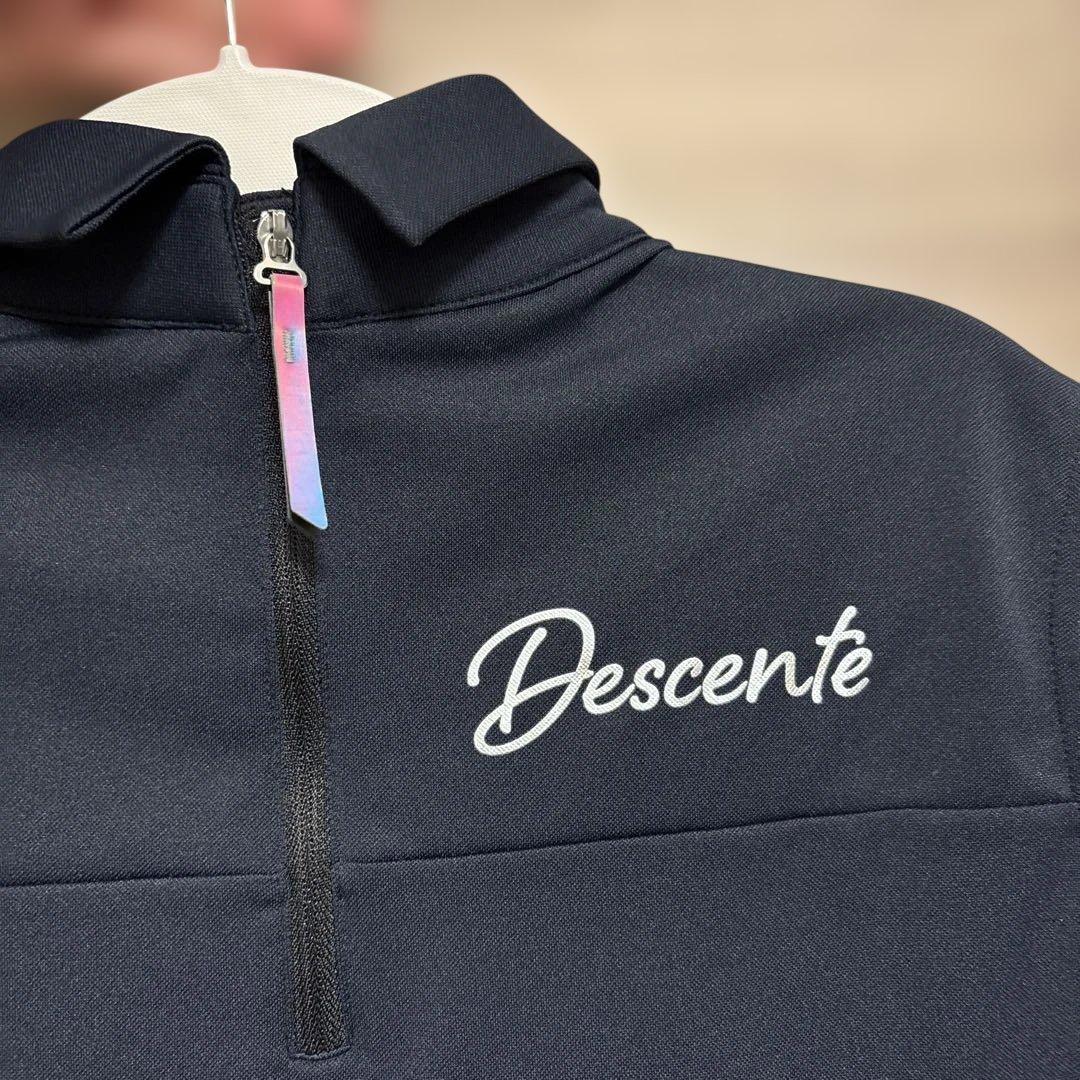 Descente luxe シースルー半袖カットソー　Lサイズ
