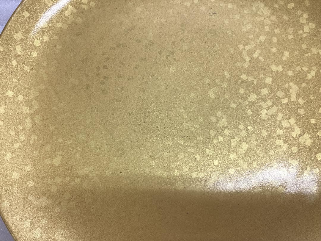 八千代皿　荒井正春　金箔工芸　純金　銀　菓子皿　K34