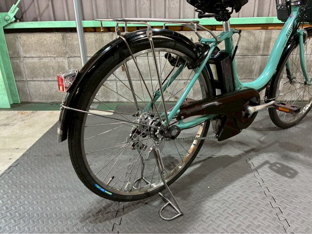 №8590電動自転車ブリヂストン アシスタ 24インチ ミントグリーン