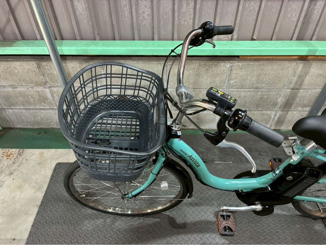 №8590電動自転車ブリヂストン アシスタ 24インチ ミントグリーン