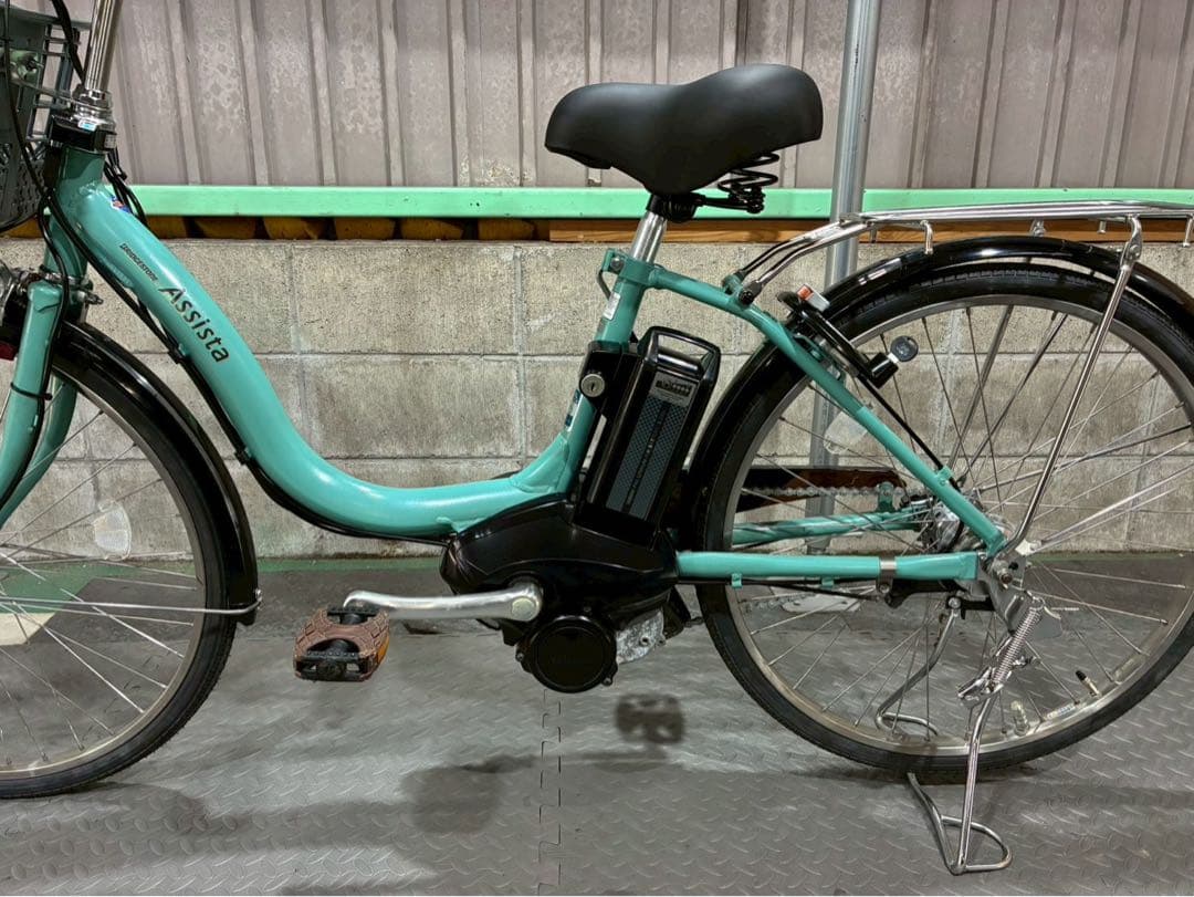 №8590電動自転車ブリヂストン アシスタ 24インチ ミントグリーン