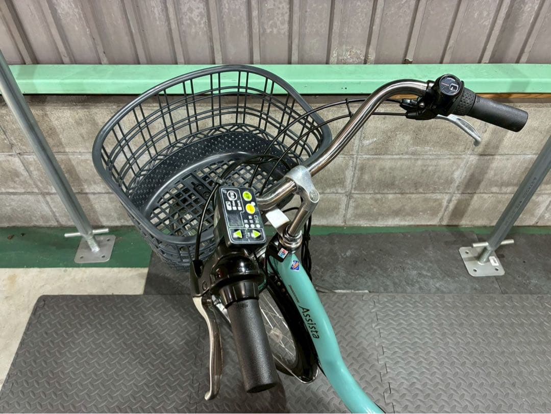 №8590電動自転車ブリヂストン アシスタ 24インチ ミントグリーン