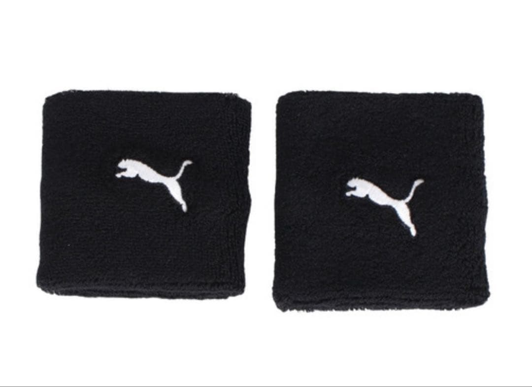 新品 PUMA プーマ リストバンド 黒 ユニセックス FFサイズ 10個セット