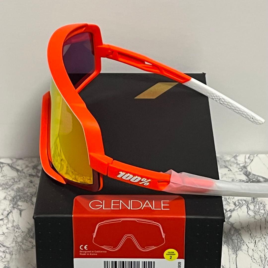 100% ワンハンドレッド サングラス Glendale Neon Orange