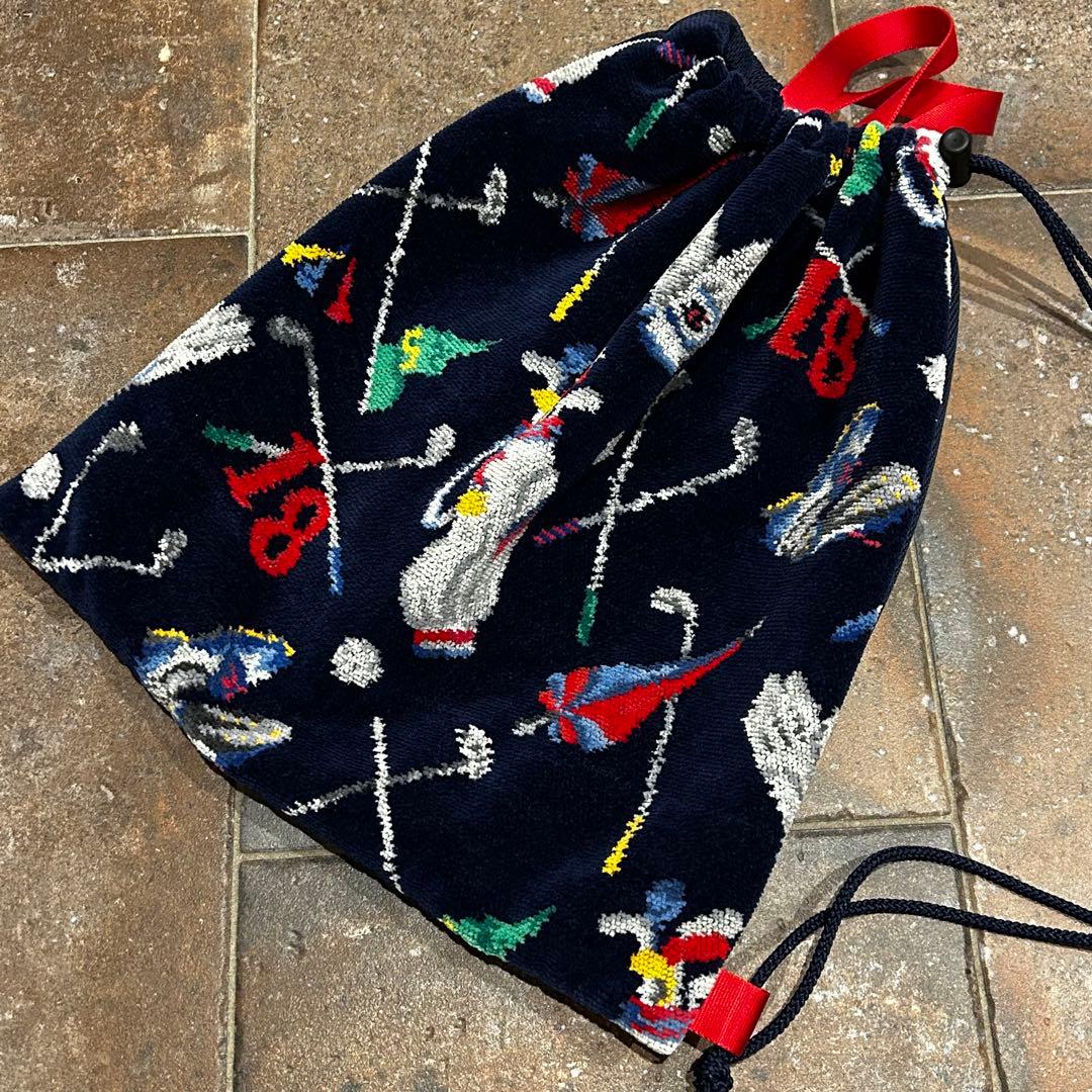 FEILER KNAPSACK ナップサック　ゴルフ　ネイビー系