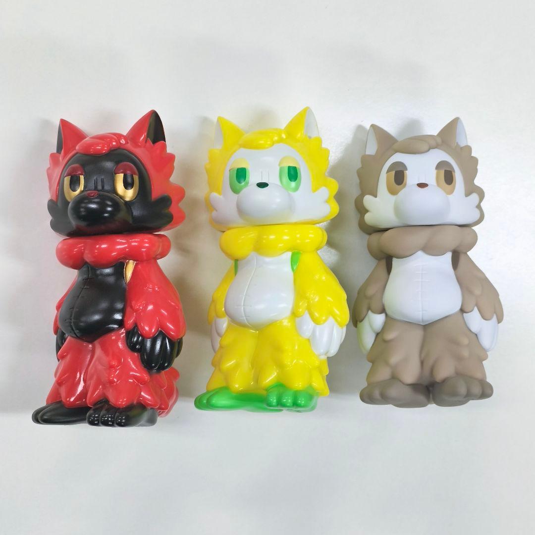 【03/01まで】おおかみくん ソフビ 3体セット