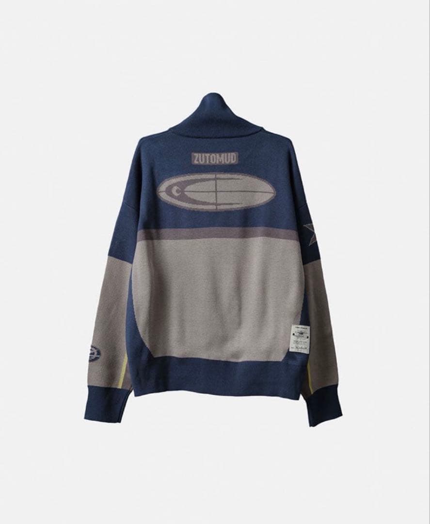 ずとまよ ジップニットジャージ Navy Mサイズ