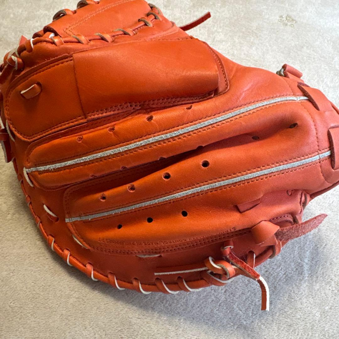プラタイム21 Mizuno Buw League 硬式グローブ オレンジ