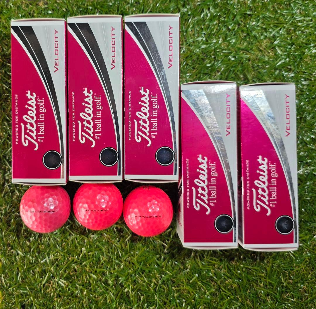 Titleist　VELOCITY 希少 ピンク　18球【15球未使用】