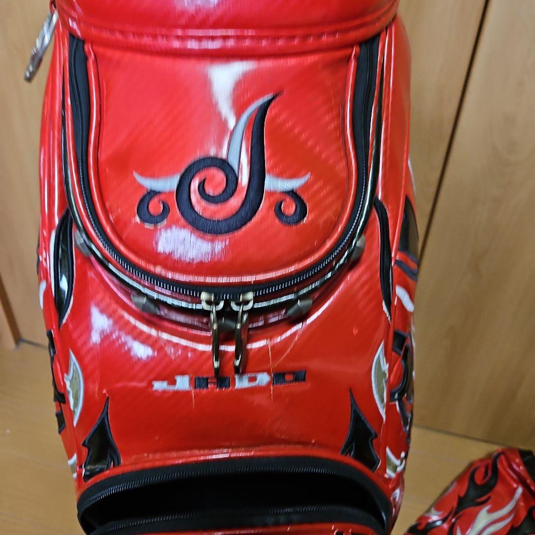 JADO 赤ゴルフバッグ・ヘッドカバーセット