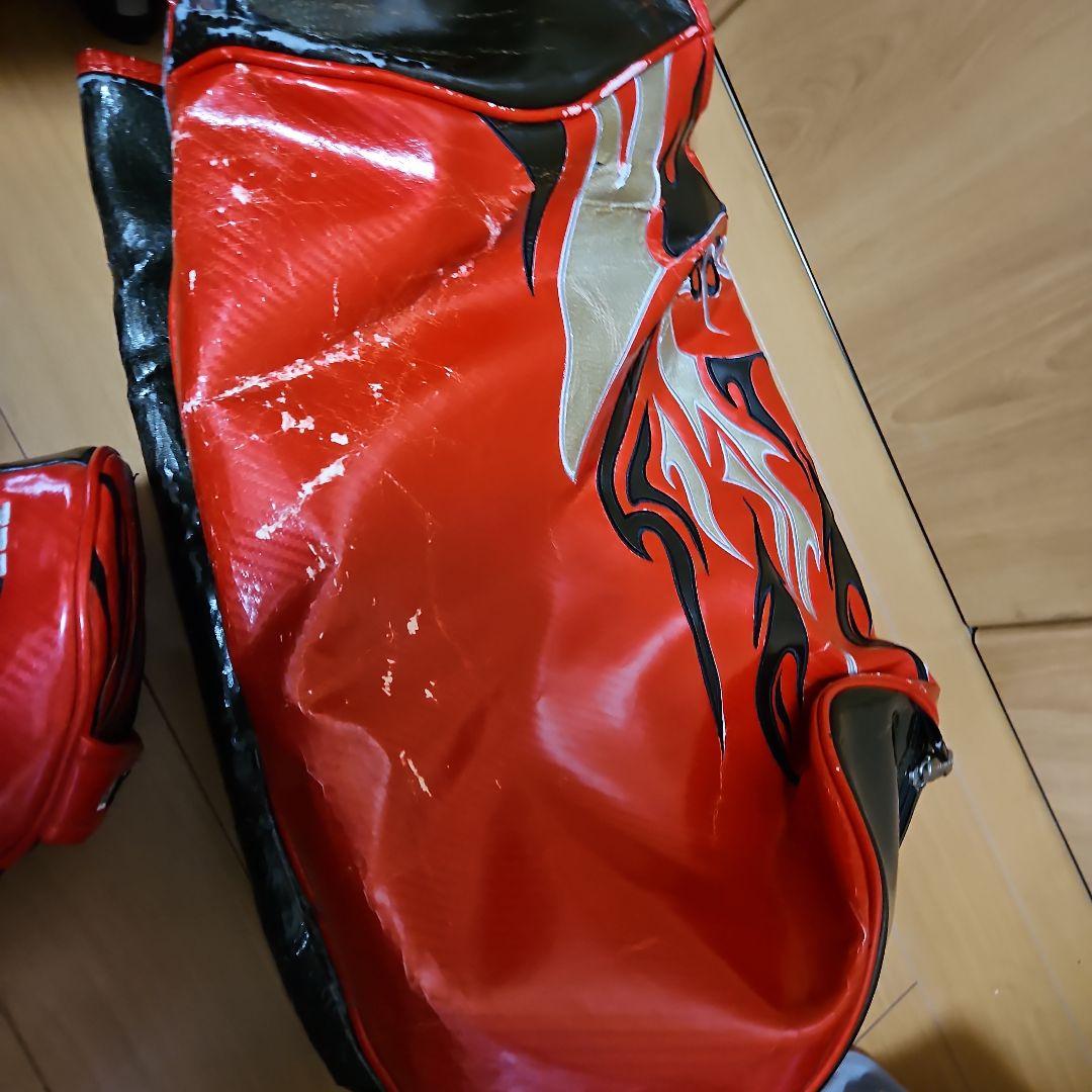 JADO 赤ゴルフバッグ・ヘッドカバーセット