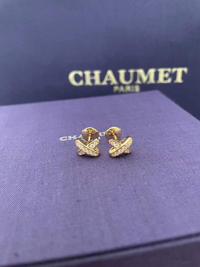 ピアス リアン ゴールド ダイヤ フルセット 新品