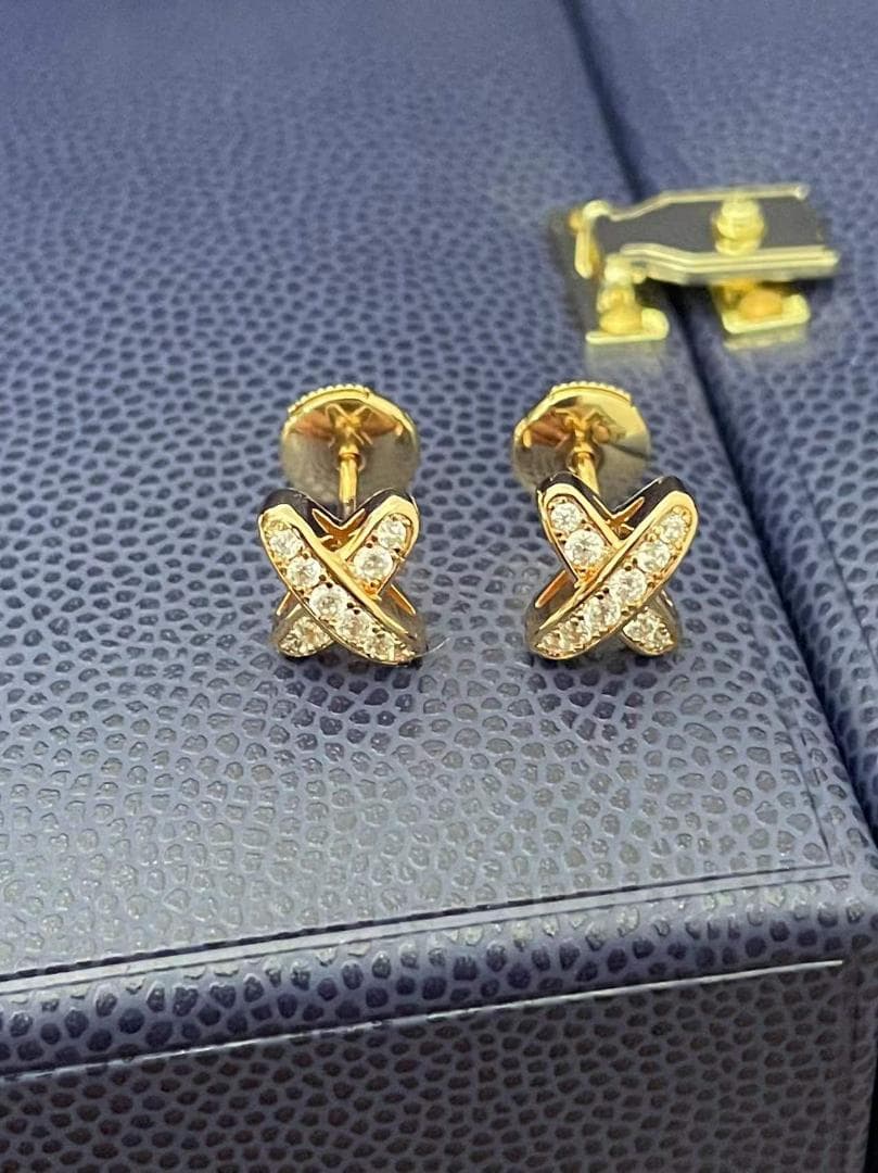 ピアス リアン ゴールド ダイヤ フルセット 新品