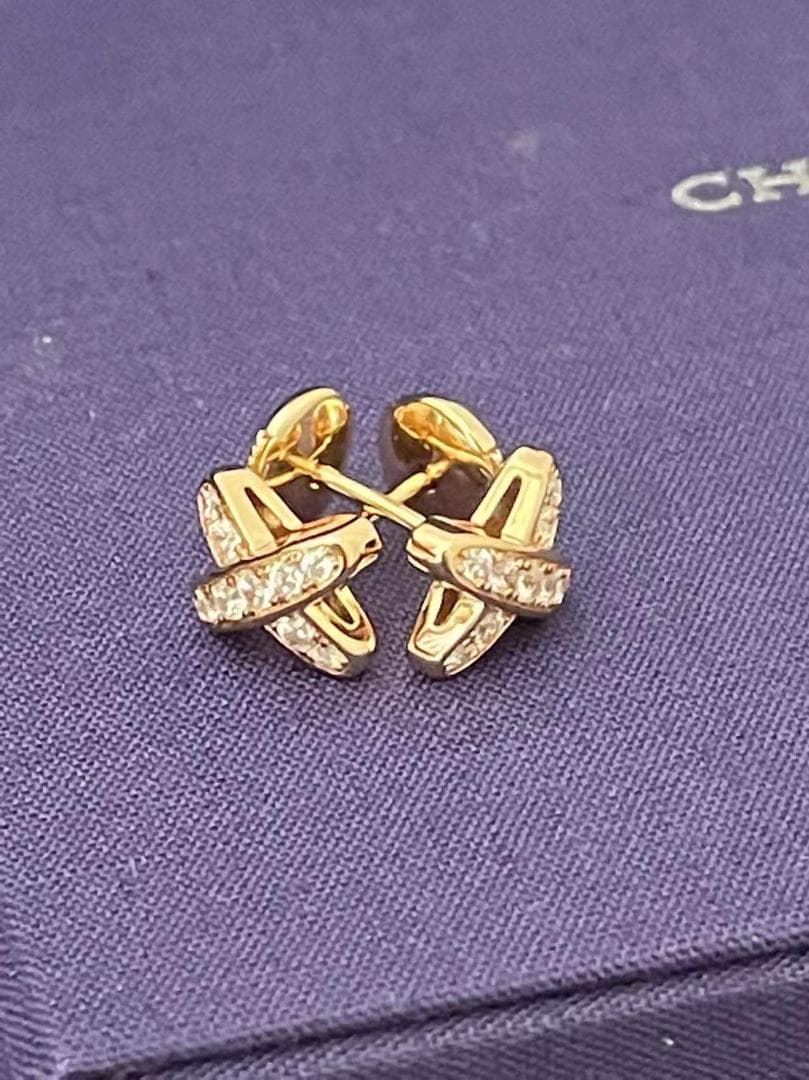 ピアス リアン ゴールド ダイヤ フルセット 新品