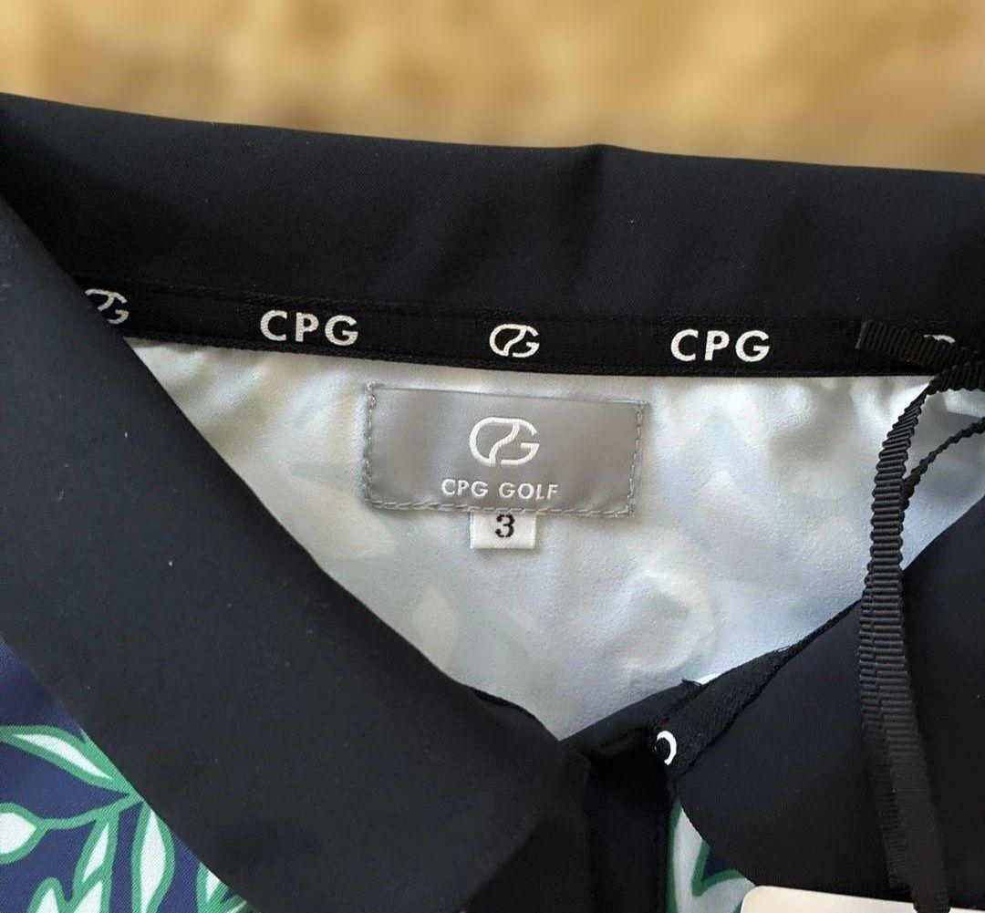 CPG GOLF ネイビー フラワープリント ワンピース サイズ3
