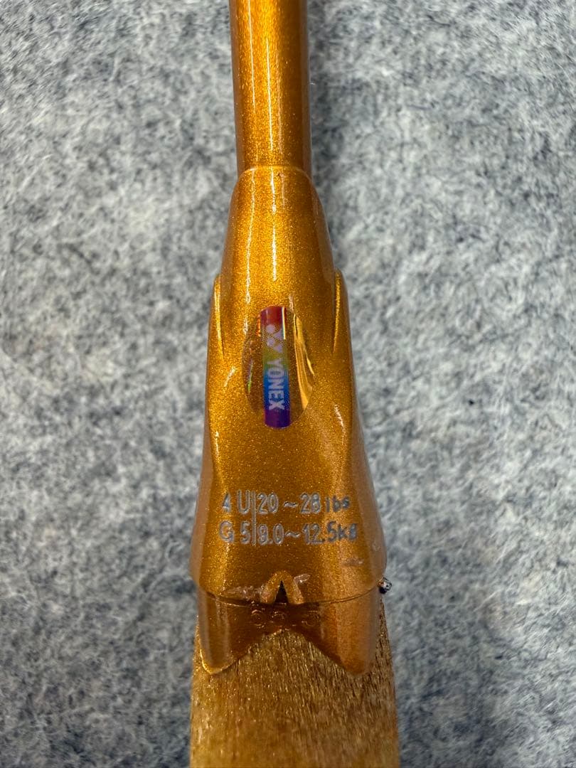 バドミントンラケット AX80-P サイズ5 オレンジ