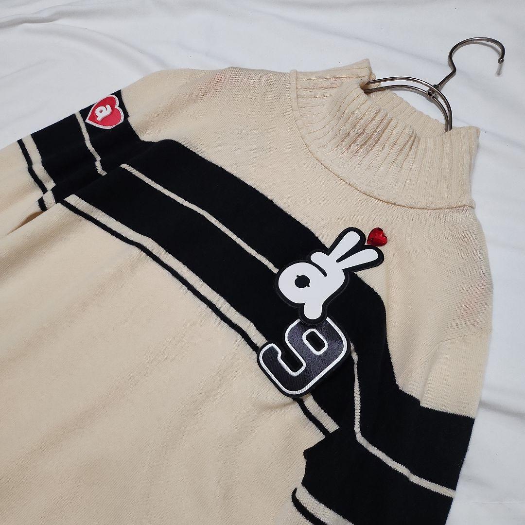 ア*ー様 b1 良品 アルチビオ カシミヤ混 長袖ニット セーター 38