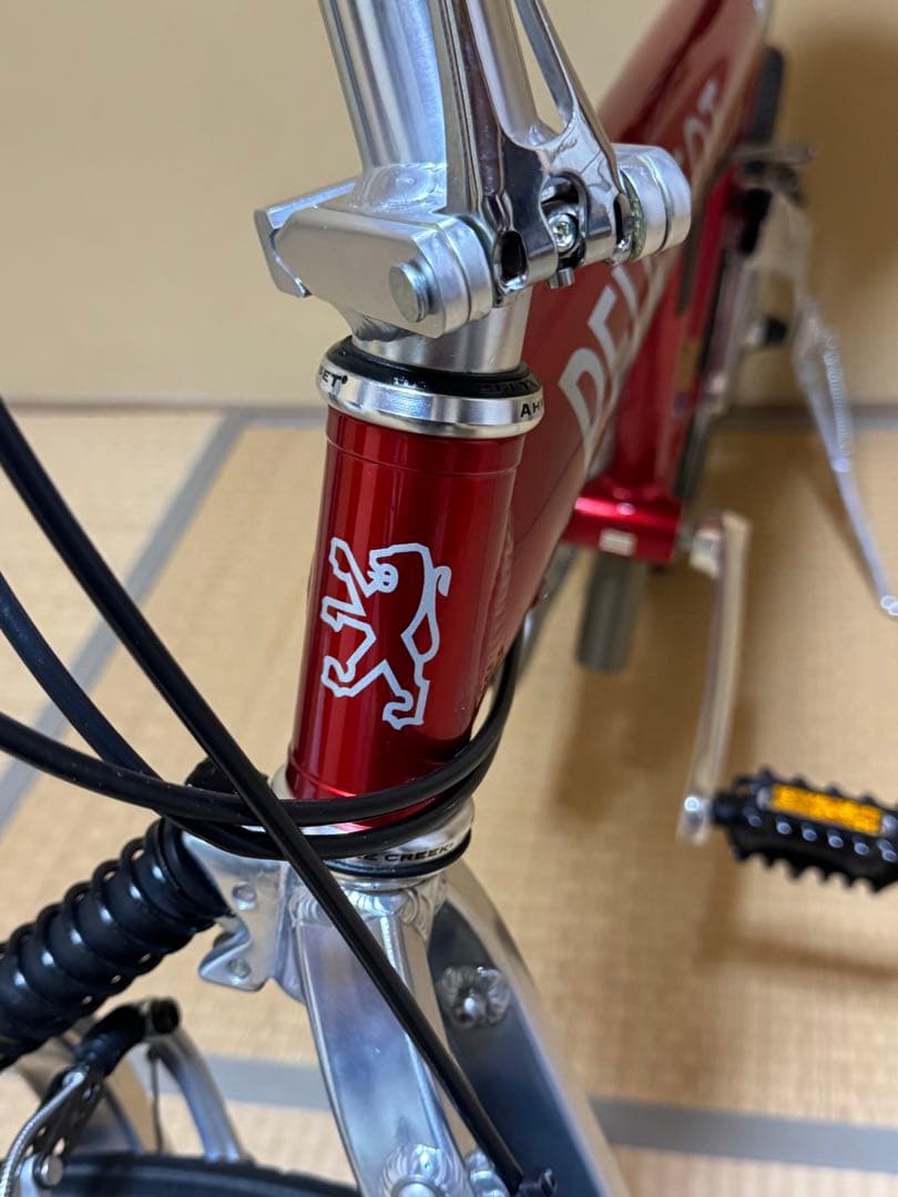 PEUGEOT 折りたたみ自転車 レッド／ポリッシュ