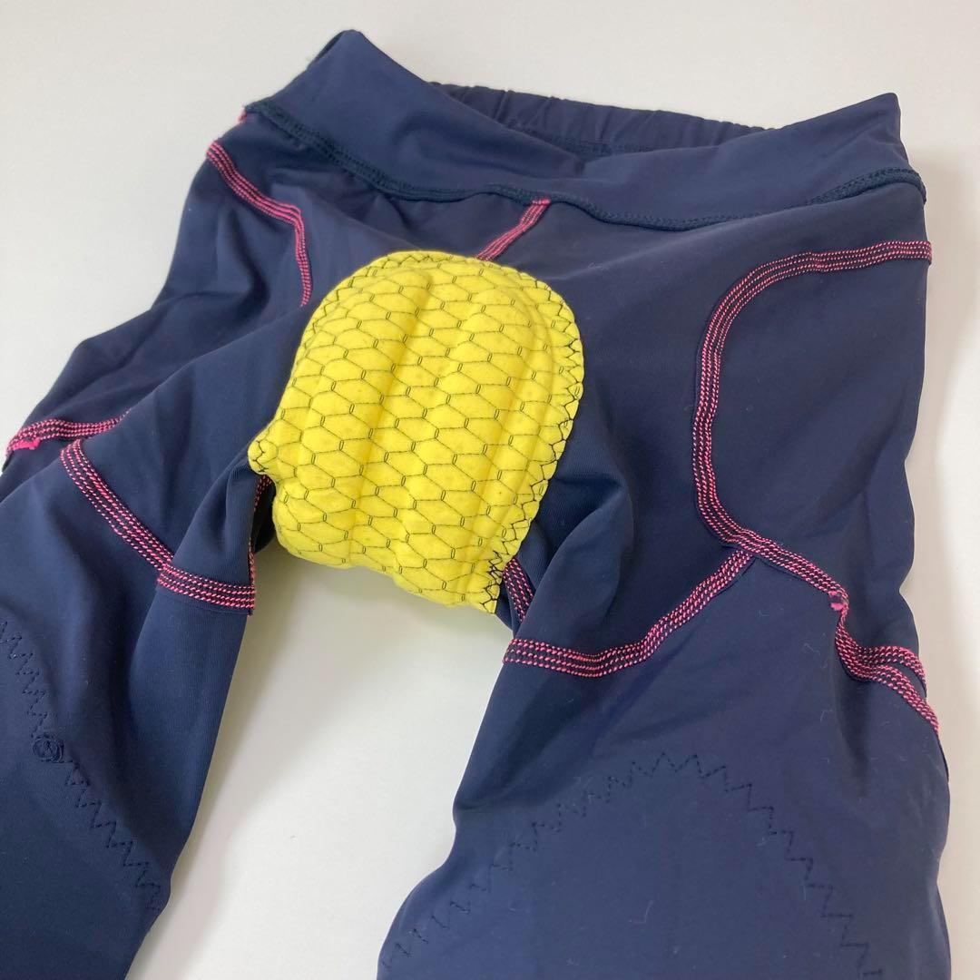 【新品】サイクルパンツ 全4サイズ ネイビー×ピンク ランバイク ストライダー