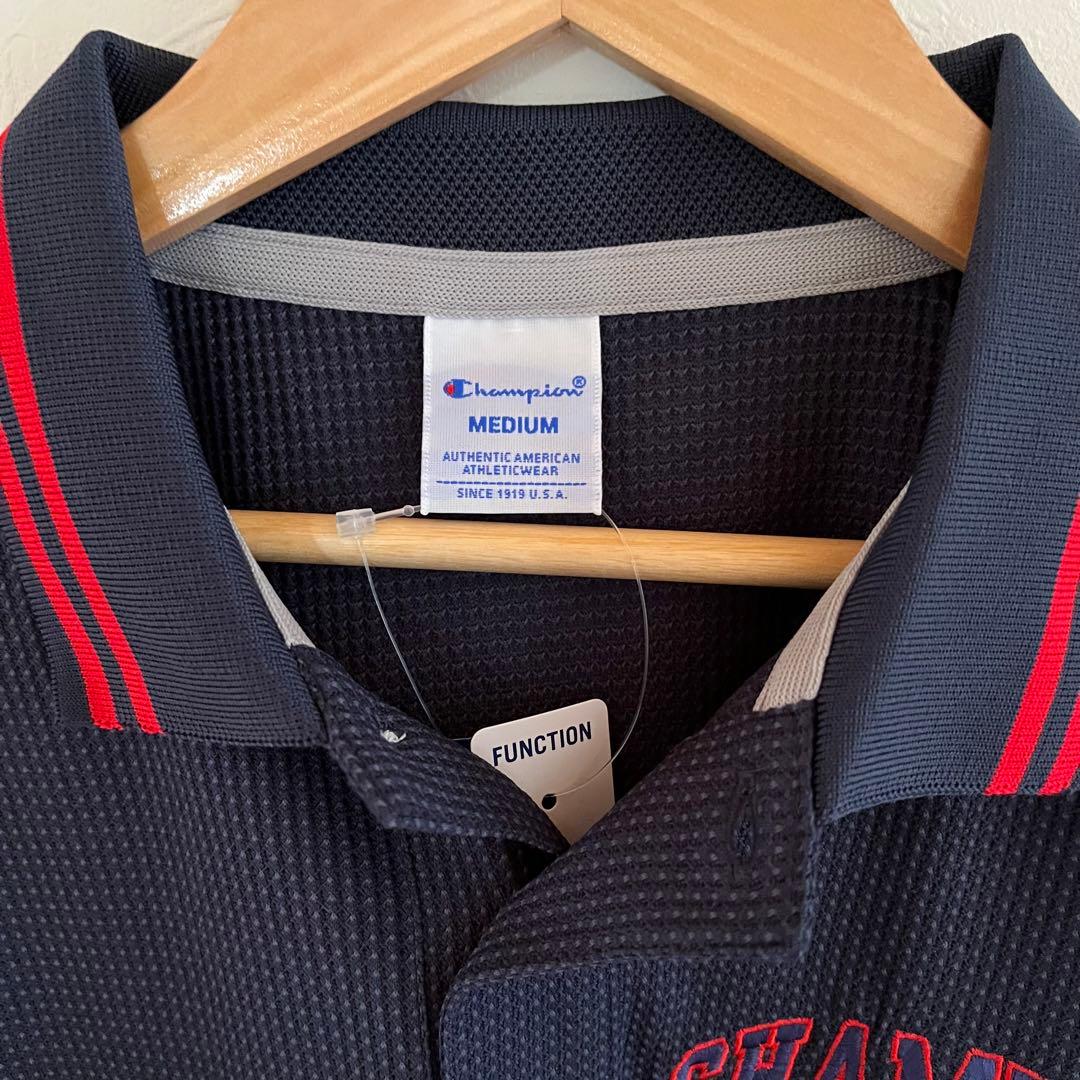 新品　Champion チャンピオン　ゴルフ　ウエア　ポロシャツ　ネイビー　M