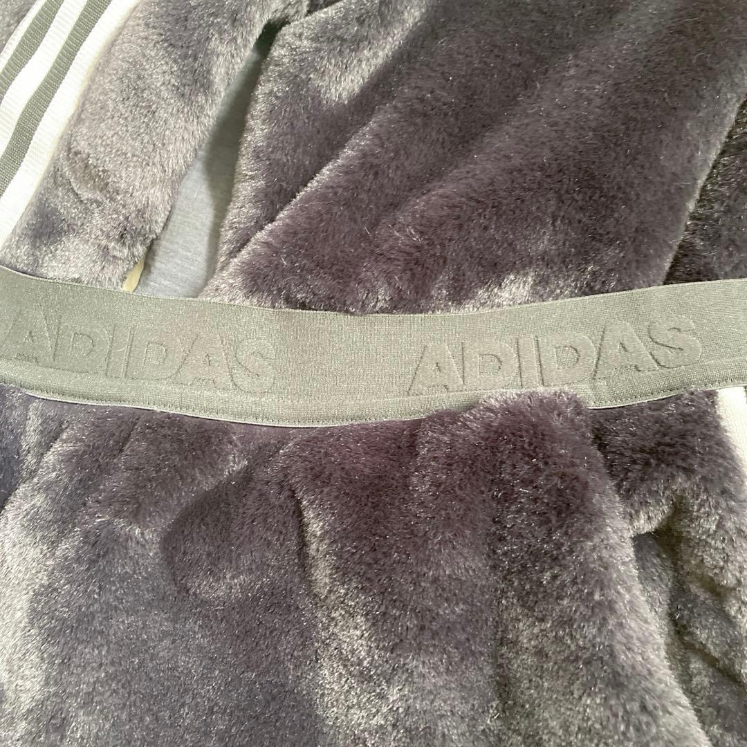 【美品】adidas ゴルフウエアセットアップ　ベロア素材 黒 ブラック M