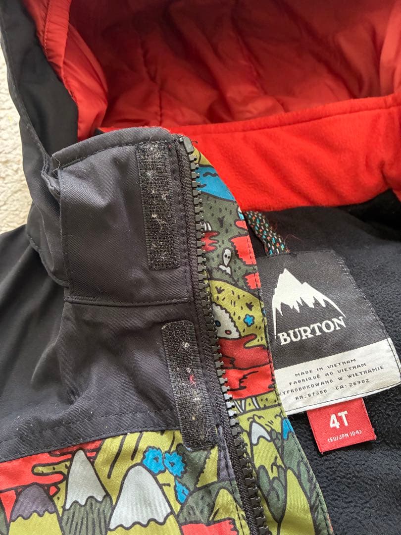 BURTON スノーボードウェア 4T ビーニー付き