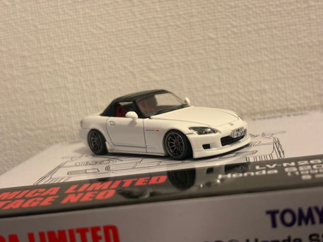 1/64 Tomytec Honda S2000 白　カスタマイズ