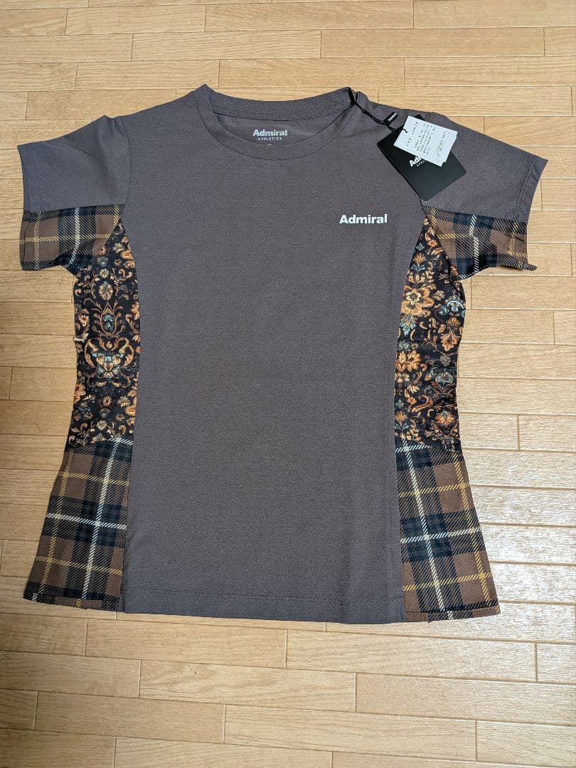 新品 Admiral ブラウン Tシャツ Mサイズ ATL4550